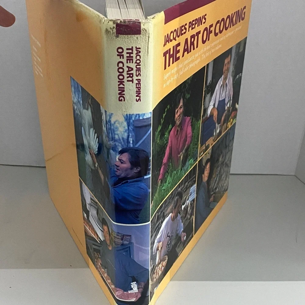 Jacques Pepin The Art of Cooking Volume 1 1987 Vintage Hardcover Cookbook